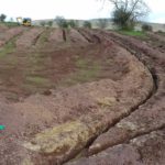 This is the horizontal trenches for the 40mm SDR11 pipe.